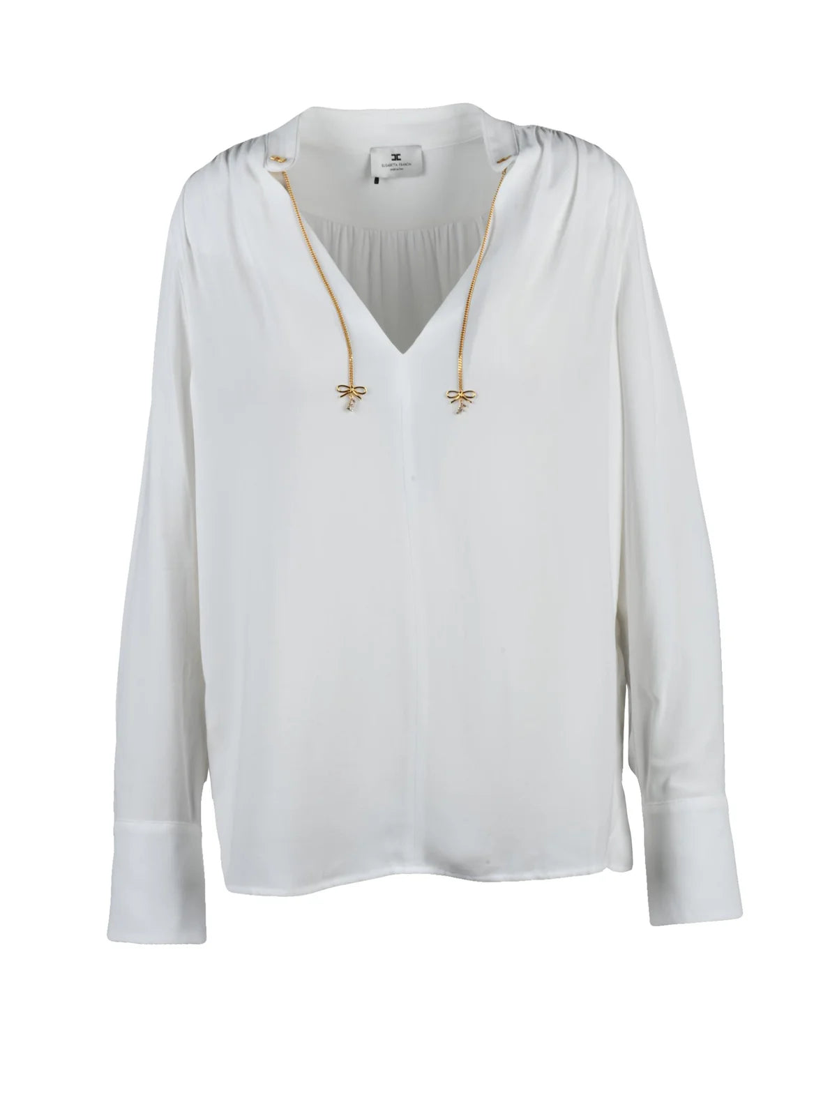 Elisabetta Franchi Blusa Viscosa - Bianco