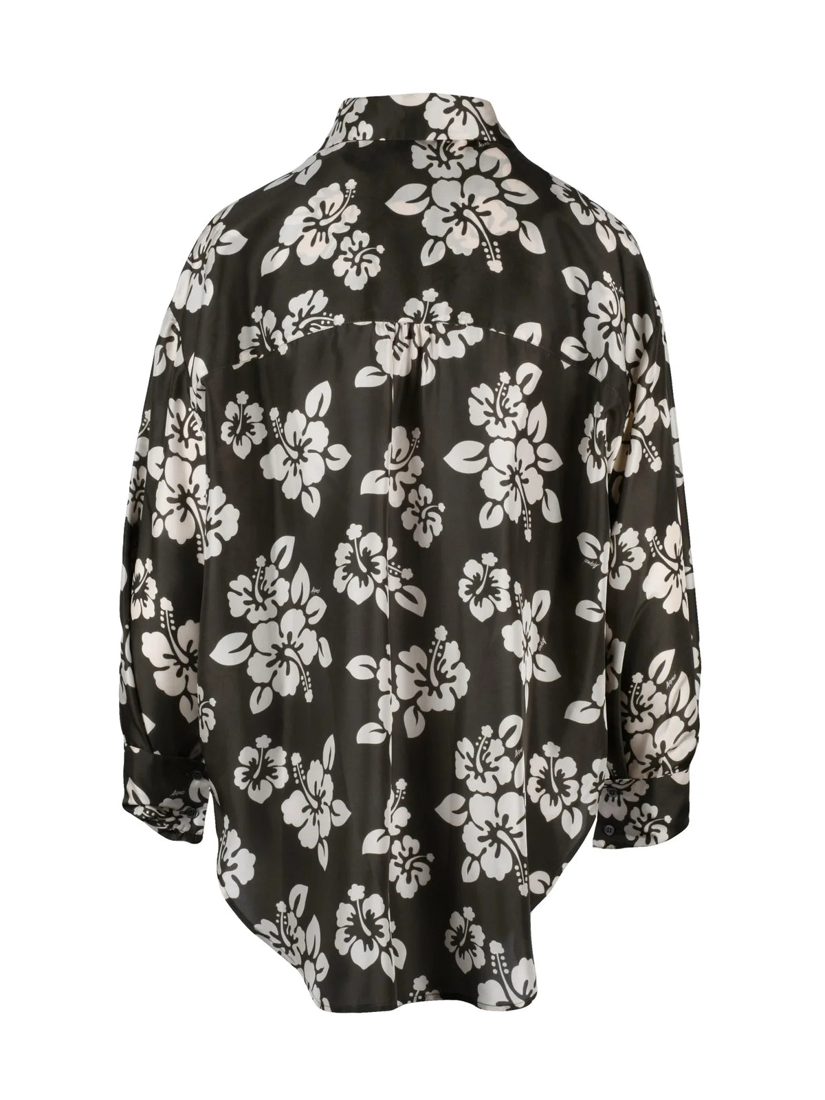 Aspesi Camicia in Seta - Verde/Bianco