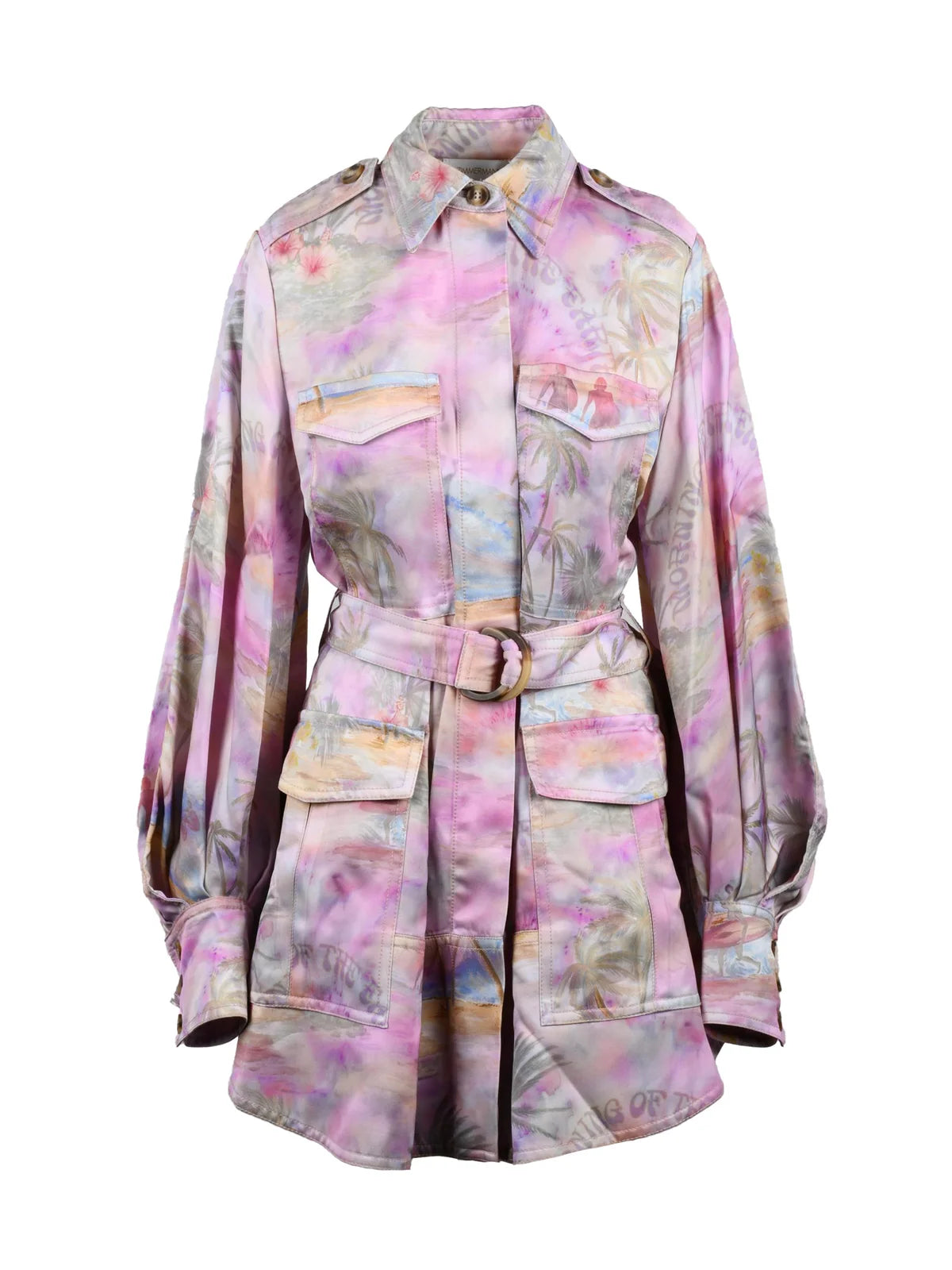 Zimmermann Abito Sahariana Svasato - Rosa