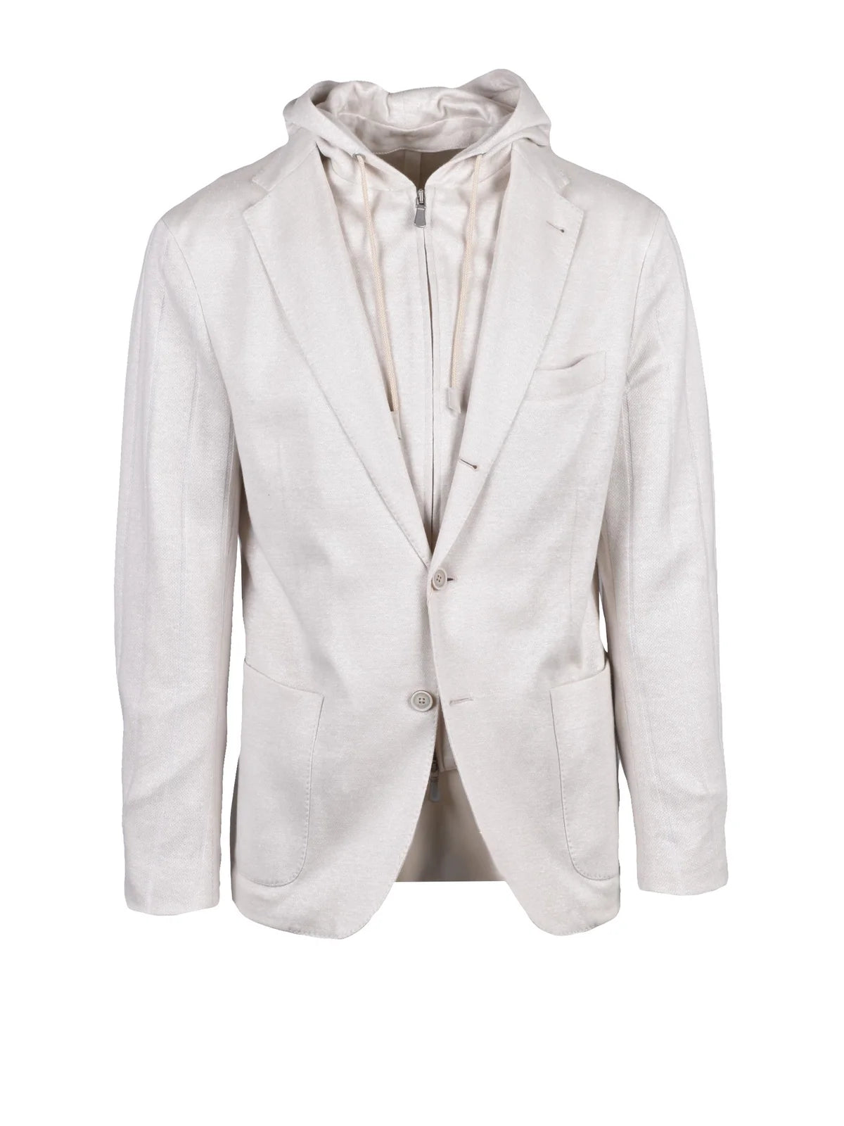 Eleventy Giacca Blazer Lino e Cotone - Beige