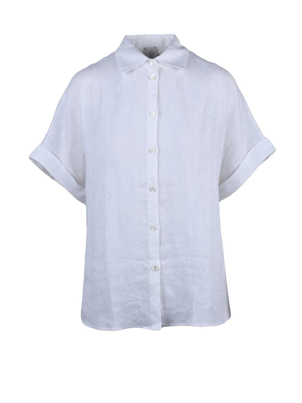 Eleventy Camicia Lino - Bianco