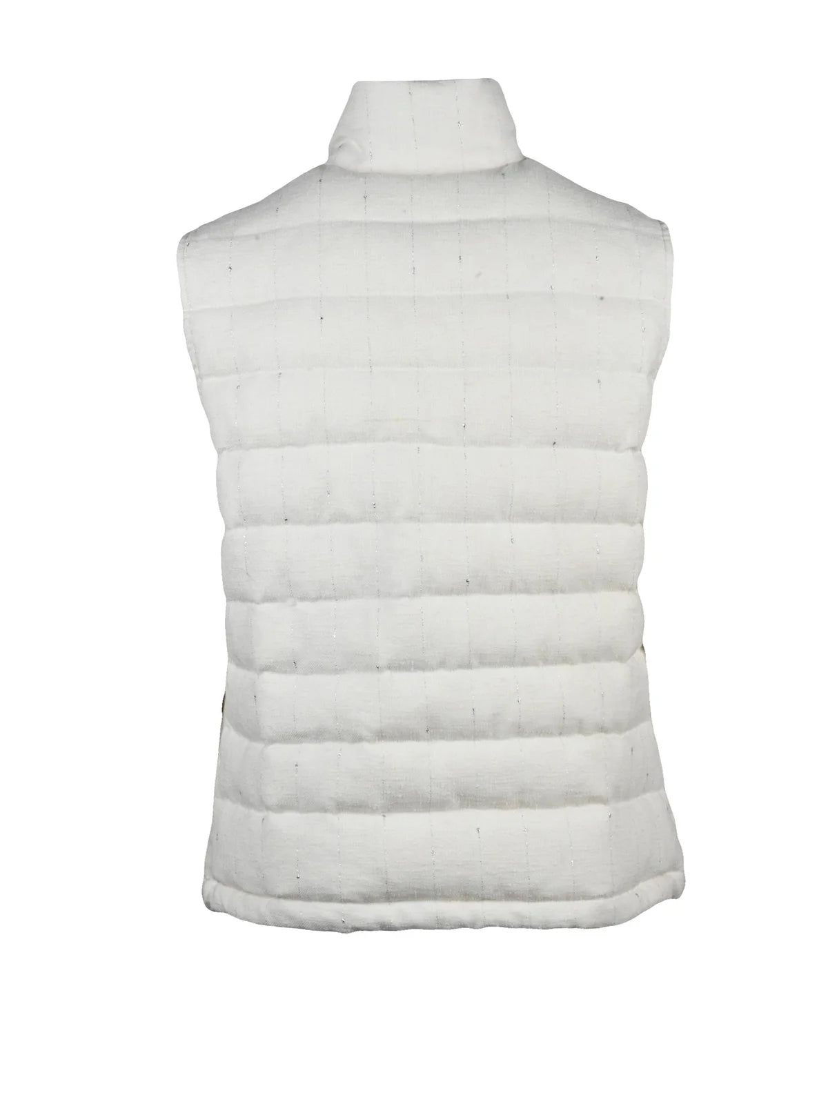 Eleventy Centogrammi Sleeveless Jacket Linen, Wool, Polyamide, Silk - White
