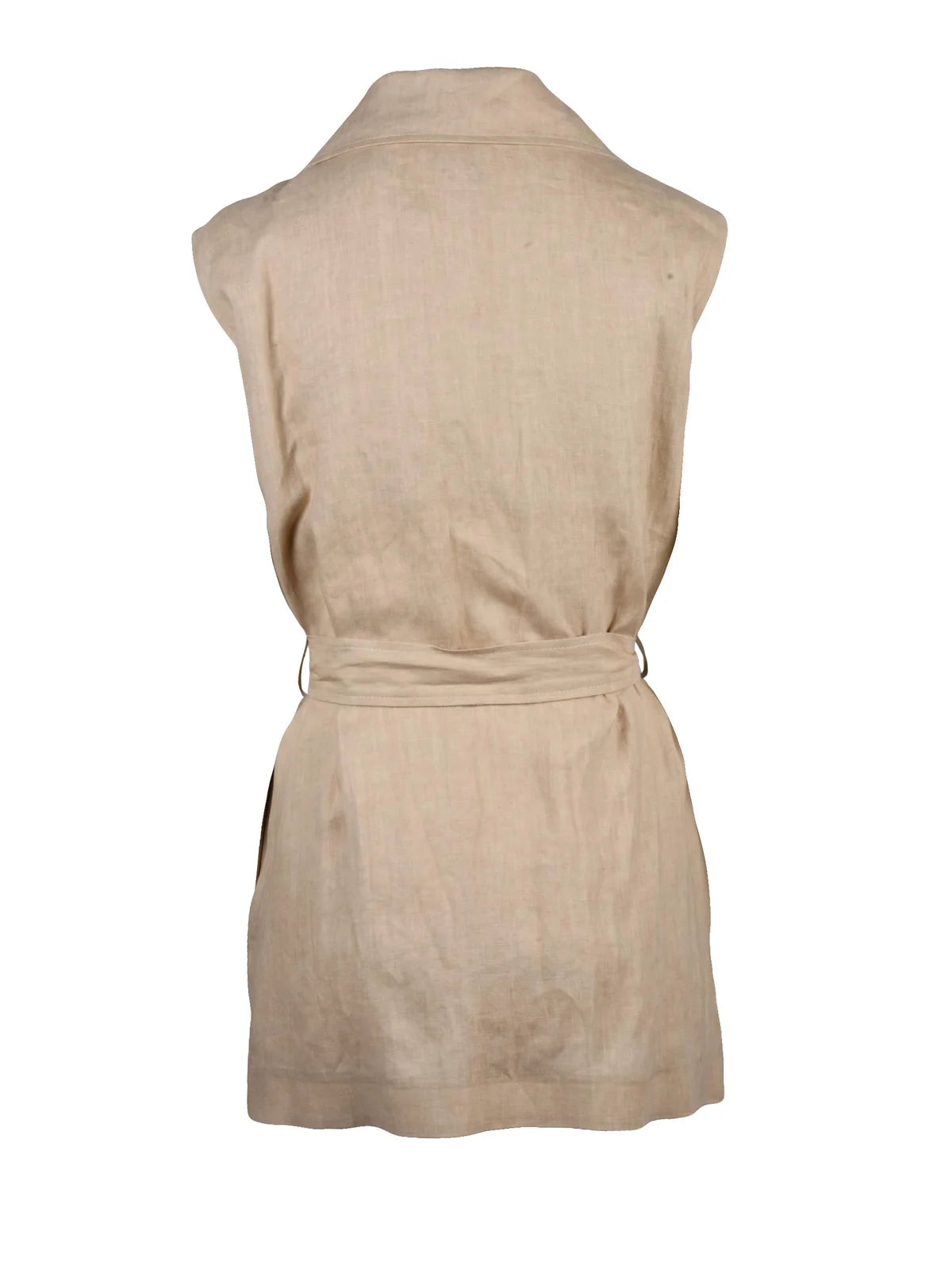 Eleventy Linen Vest - Beige