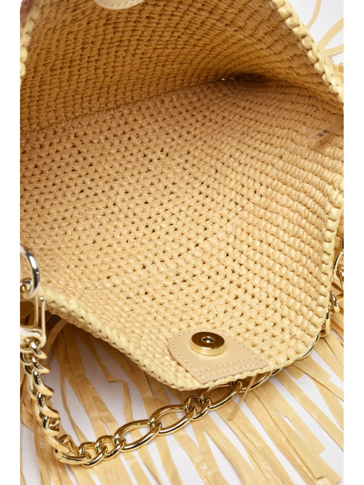 Patrizia Pepe Borsa a Spalla Rafia - Beige