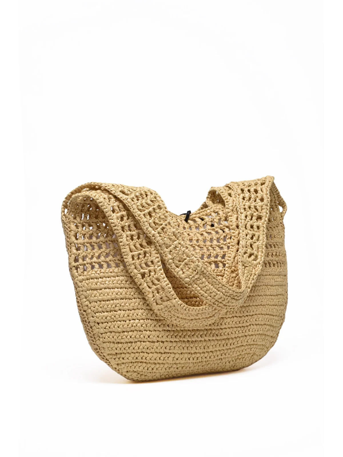 Patrizia Pepe Borsa a Spalla Rafia - Beige