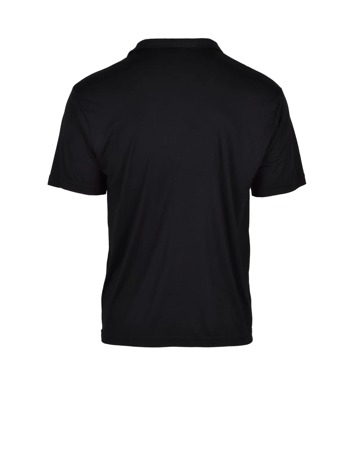 Officina 36 Polo in Tencel - Nero