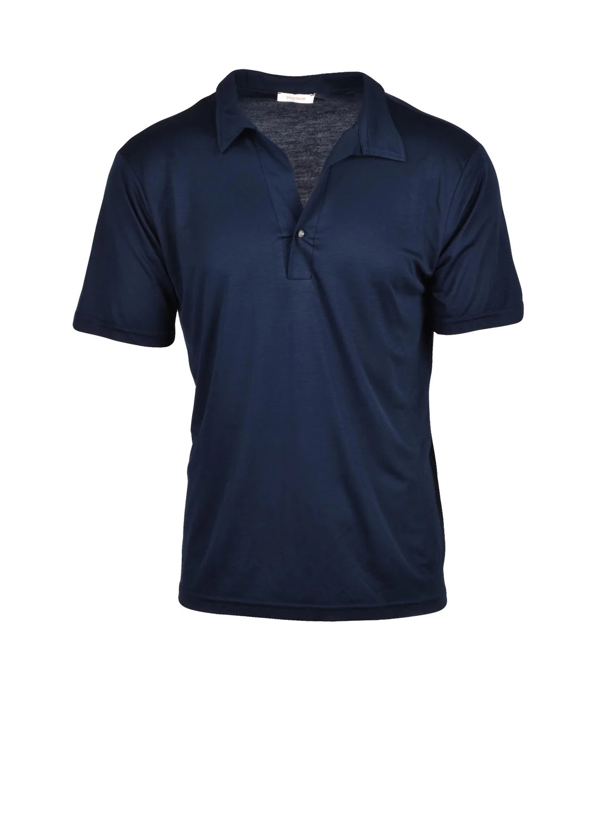 Officina 36 Polo in Tencel - Nero