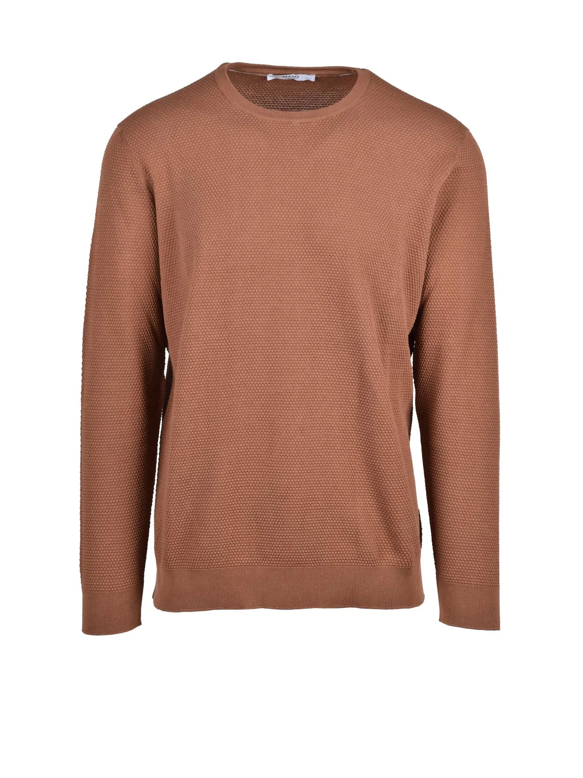 Masq Maglioncino Girocollo Cotone - Marrone