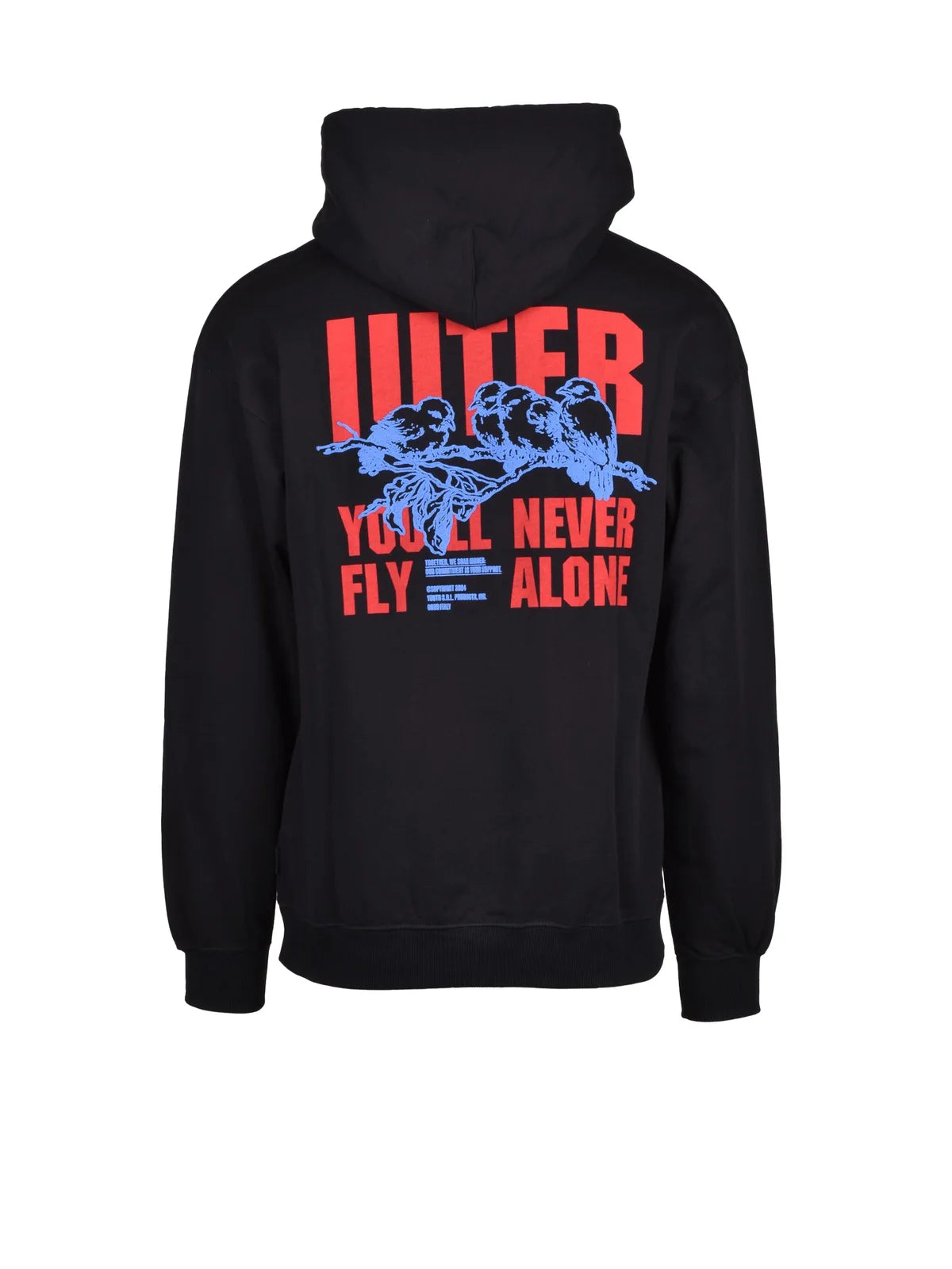 Iuter Felpa con Cappuccio - Nero