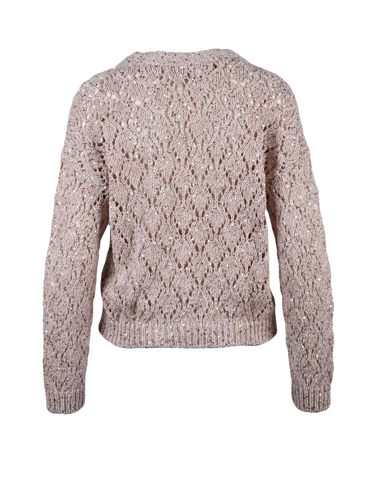 Eleventy Sequin Short Cardigan - Pink