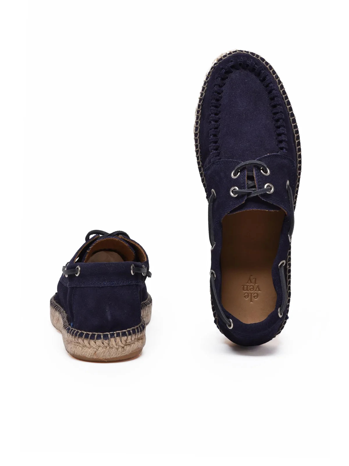 Eleventy Espadrillas Pelle Gomma - Blu