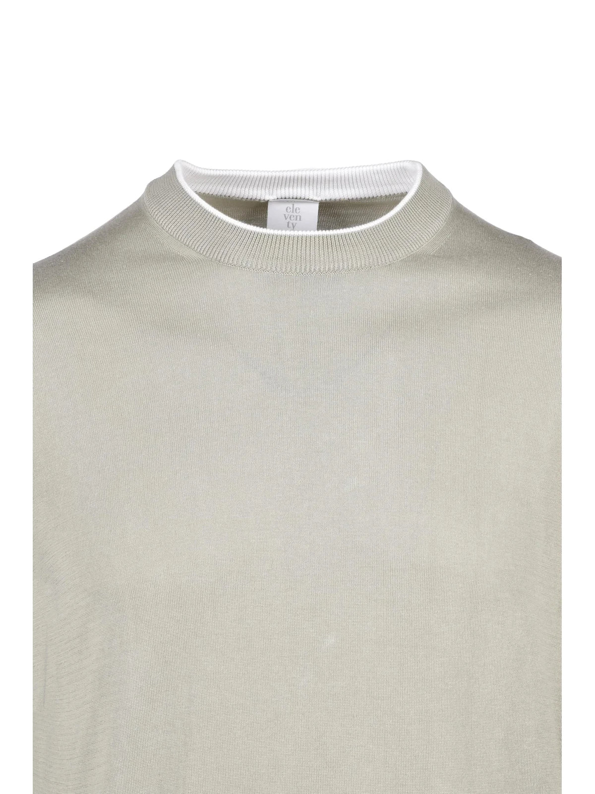 Eleventy Maglione Girocollo Verde Salvia - Uomo