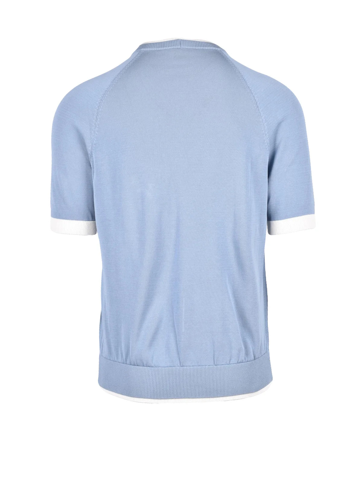 Eleventy Light Blue Crew Neck Sweater - Men