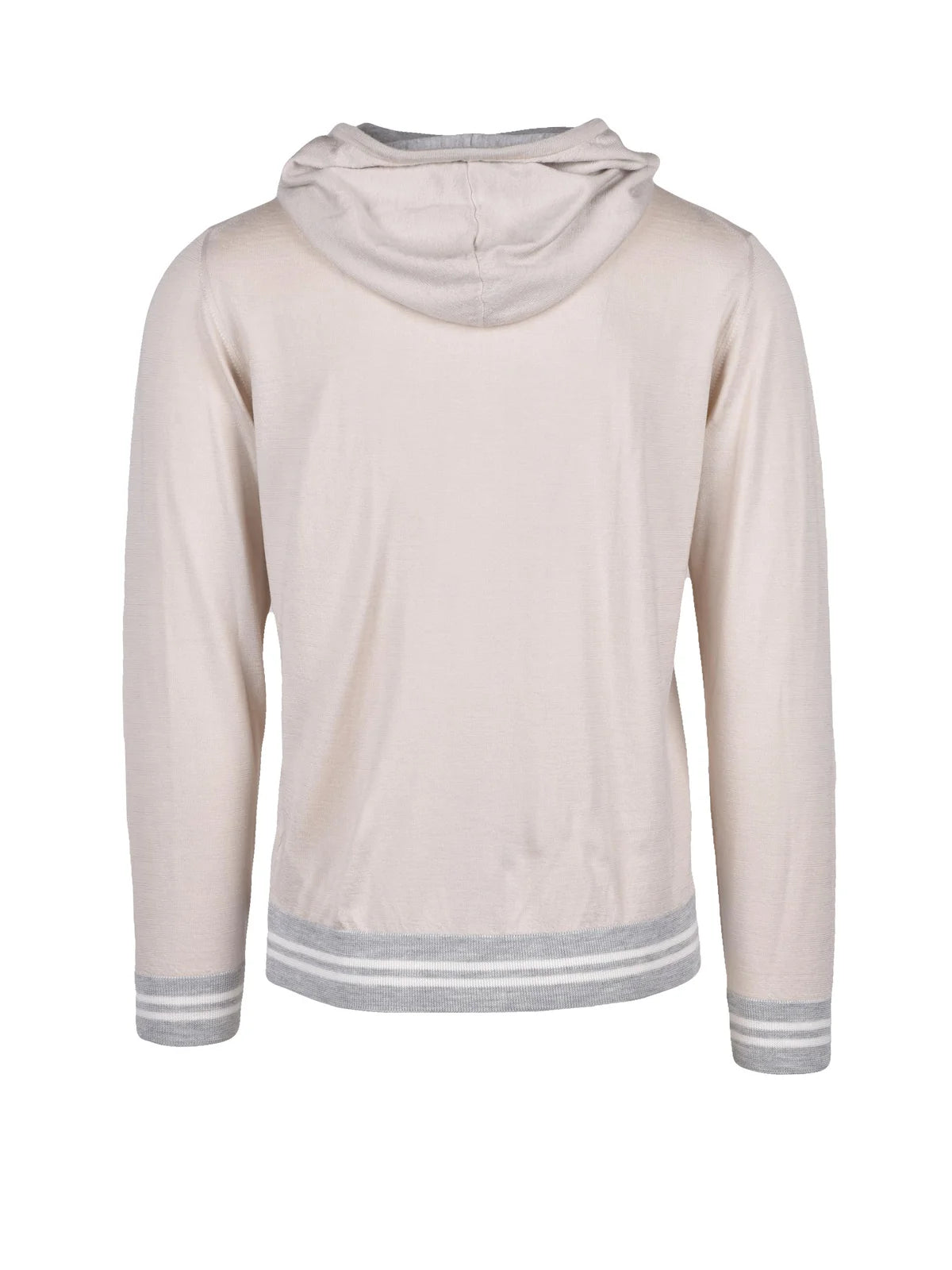 Eleventy Felpa Maglia Zip - Beige/Grigio