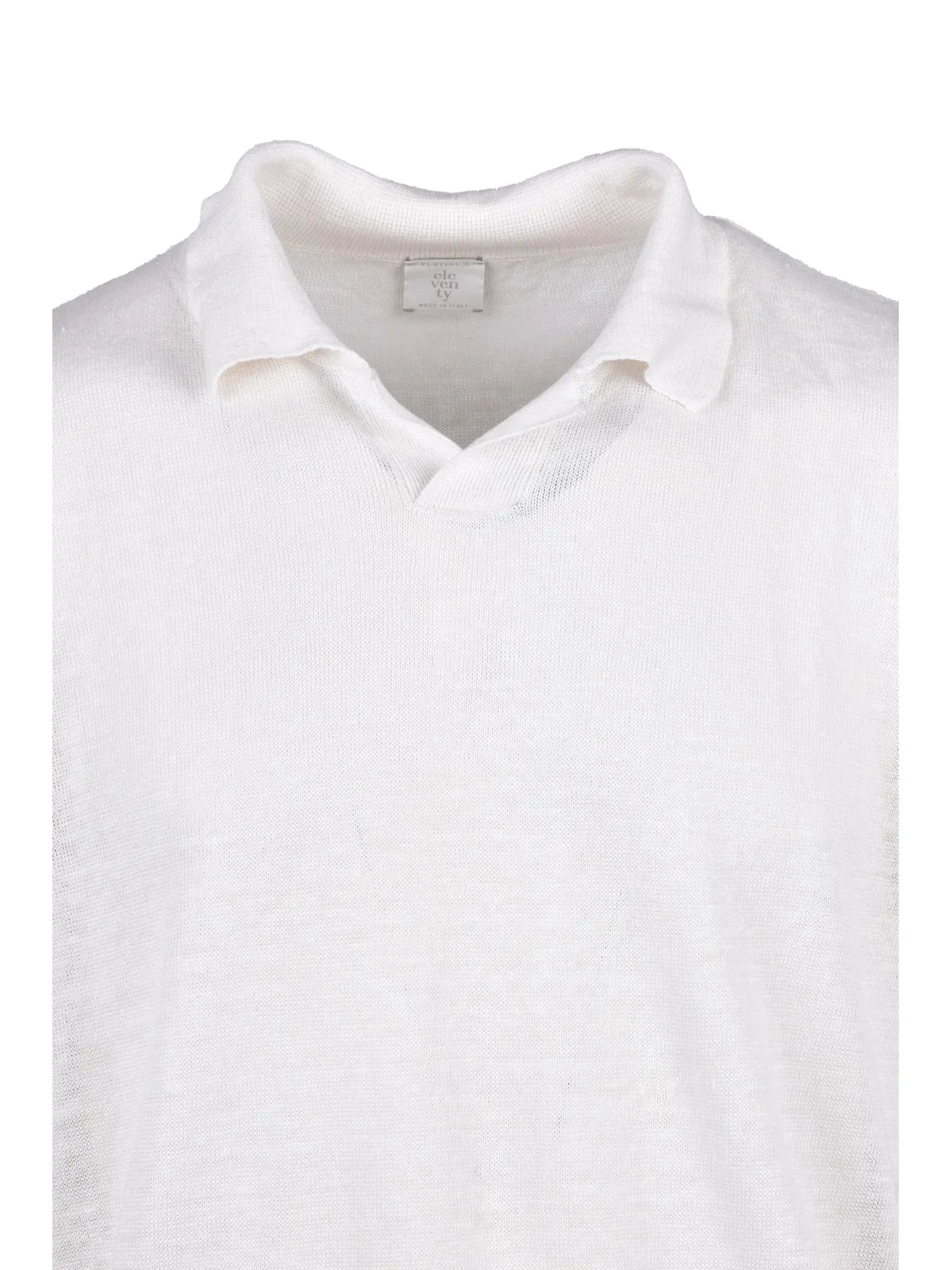 Eleventy Polo Garzata - Bianco