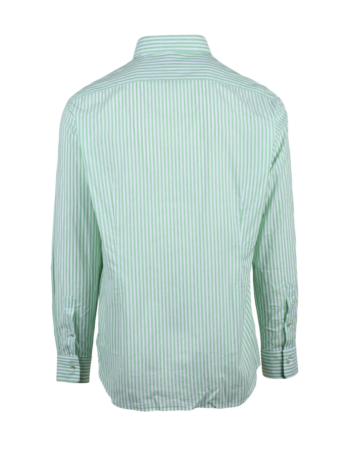 Ambrosio Camicia Cotone - Bianco/Verde