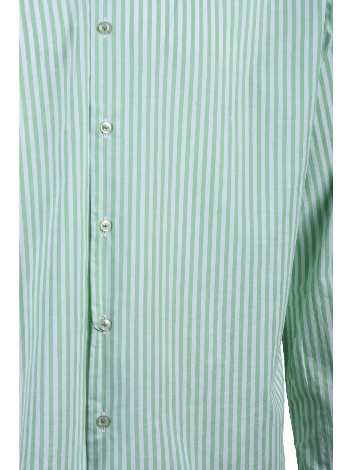 Ambrosio Camicia Cotone - Bianco/Verde