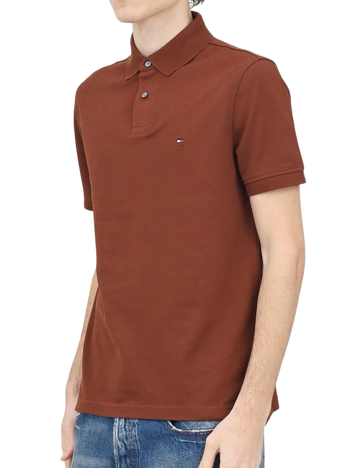 Tommy Hilfiger Polo Uomo - Marrone