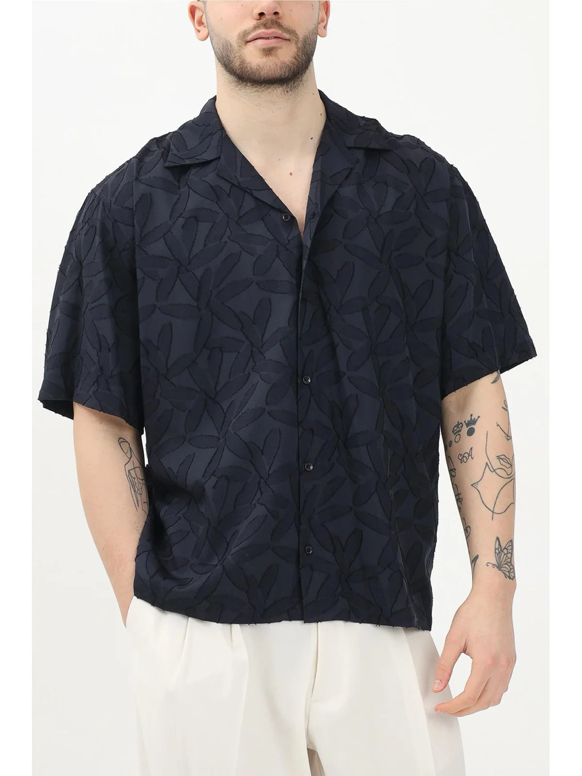 I M Brian Camicia Tricot - Blu