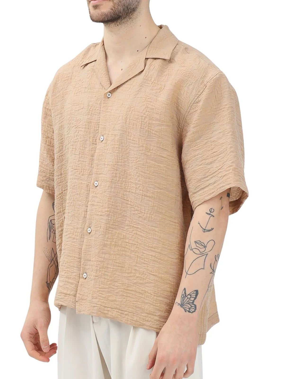 I M Brian Camicia Uomo - Beige