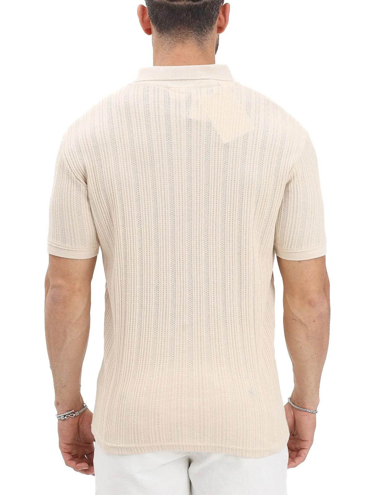 Selected Knitted Polo Shirt - Sky Blue