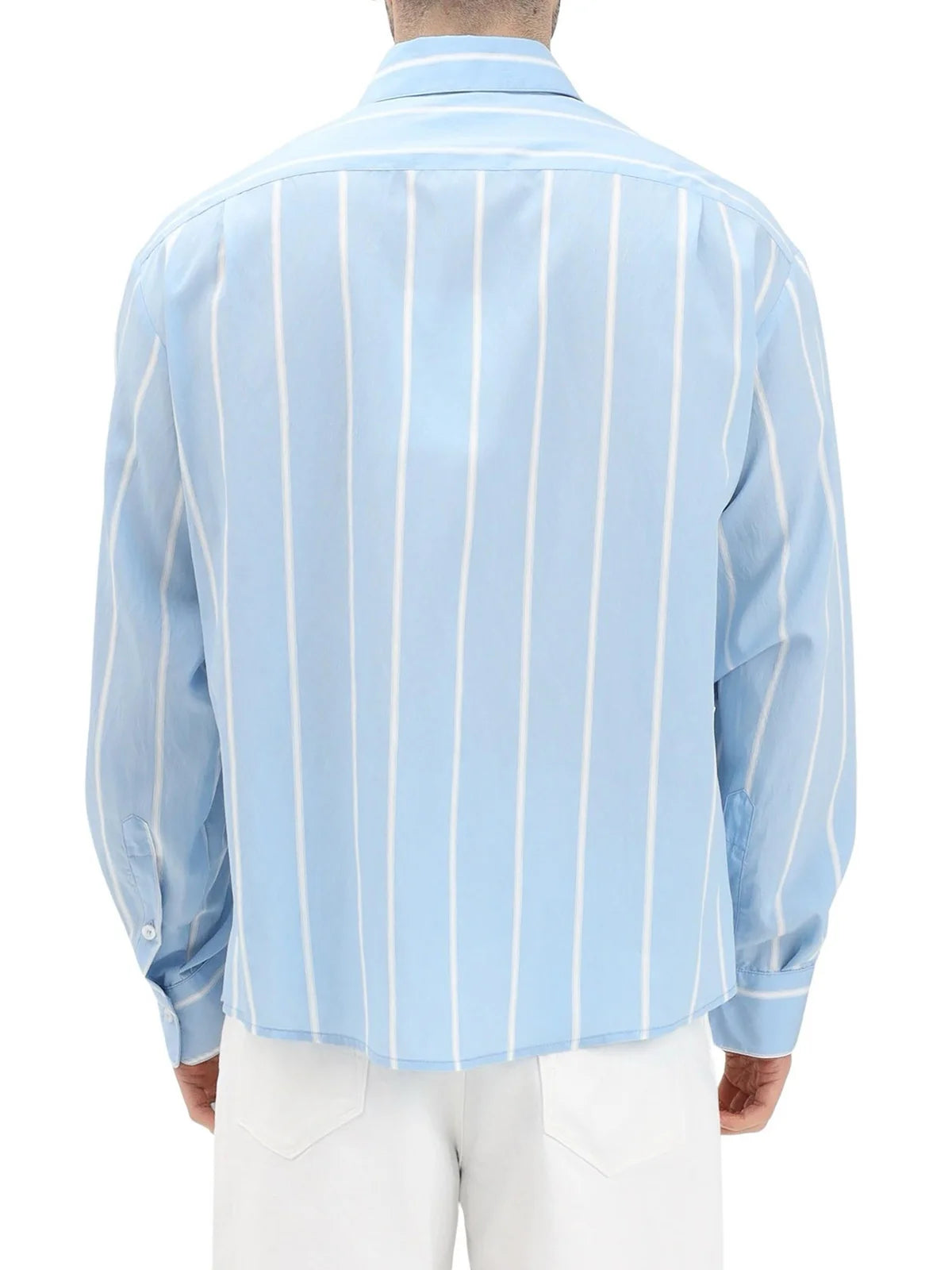 Yes London Camicia Viscosa/Cotone - Celeste