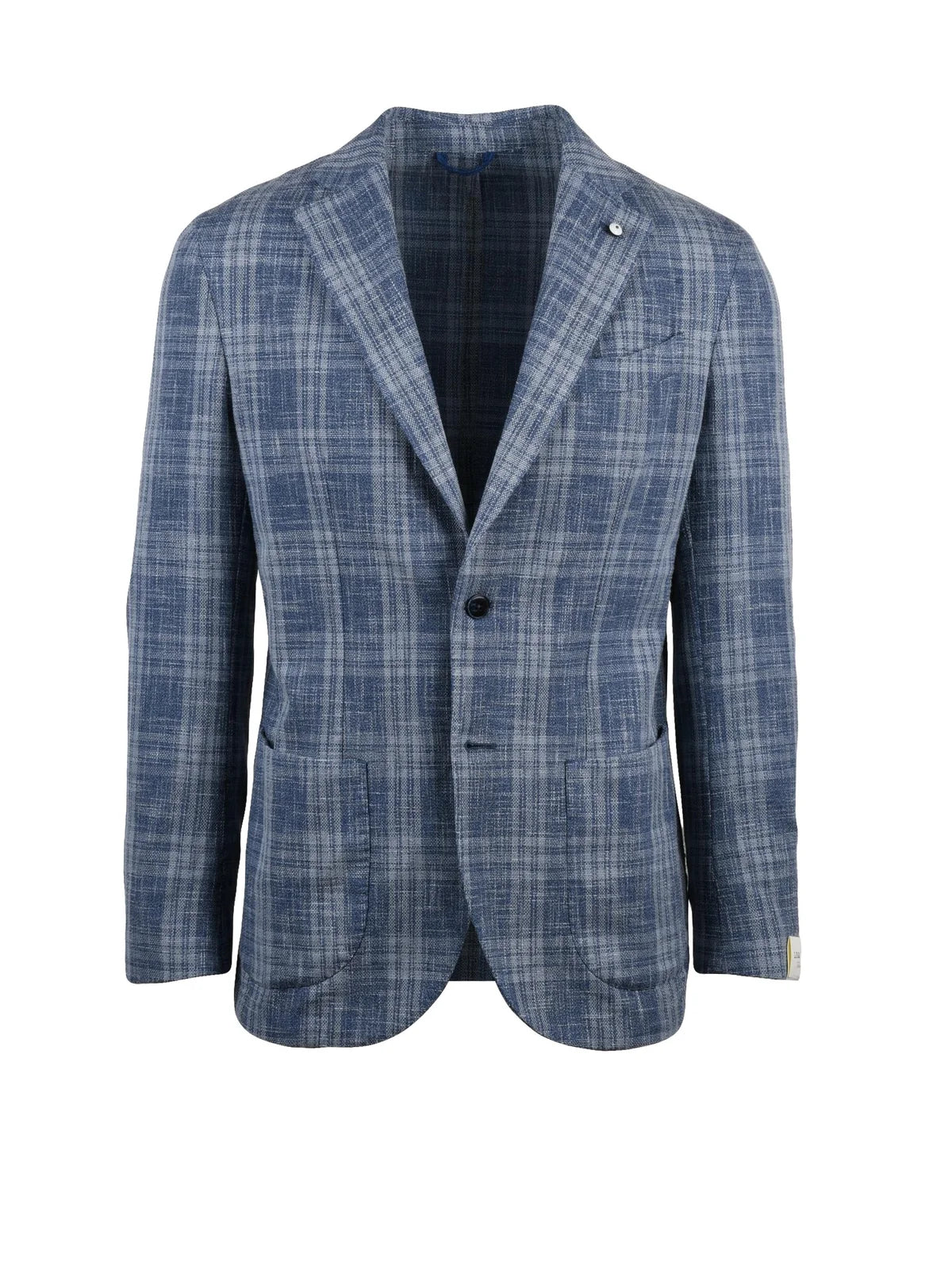 L.b.m. 1911 Giacca Blazer Misto Lana Poliammide Lino - Celeste