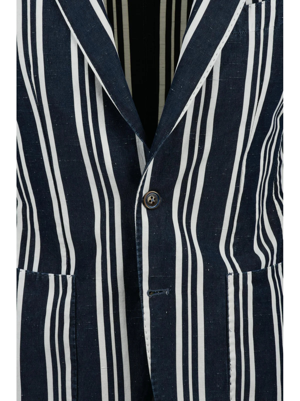 L.b.m. 1911 Giacca Blazer Misto Cotone Lino Seta - Blu