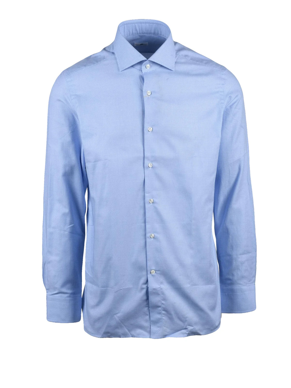 Sonrisa Camicia Cotone - Azzurro/Bianco