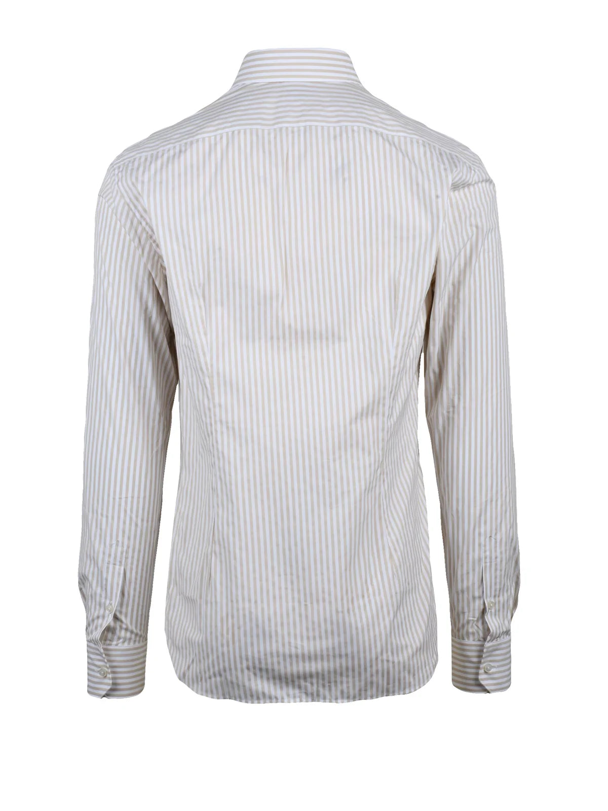 Xacus Camicia Cotone - Bianco/Beige