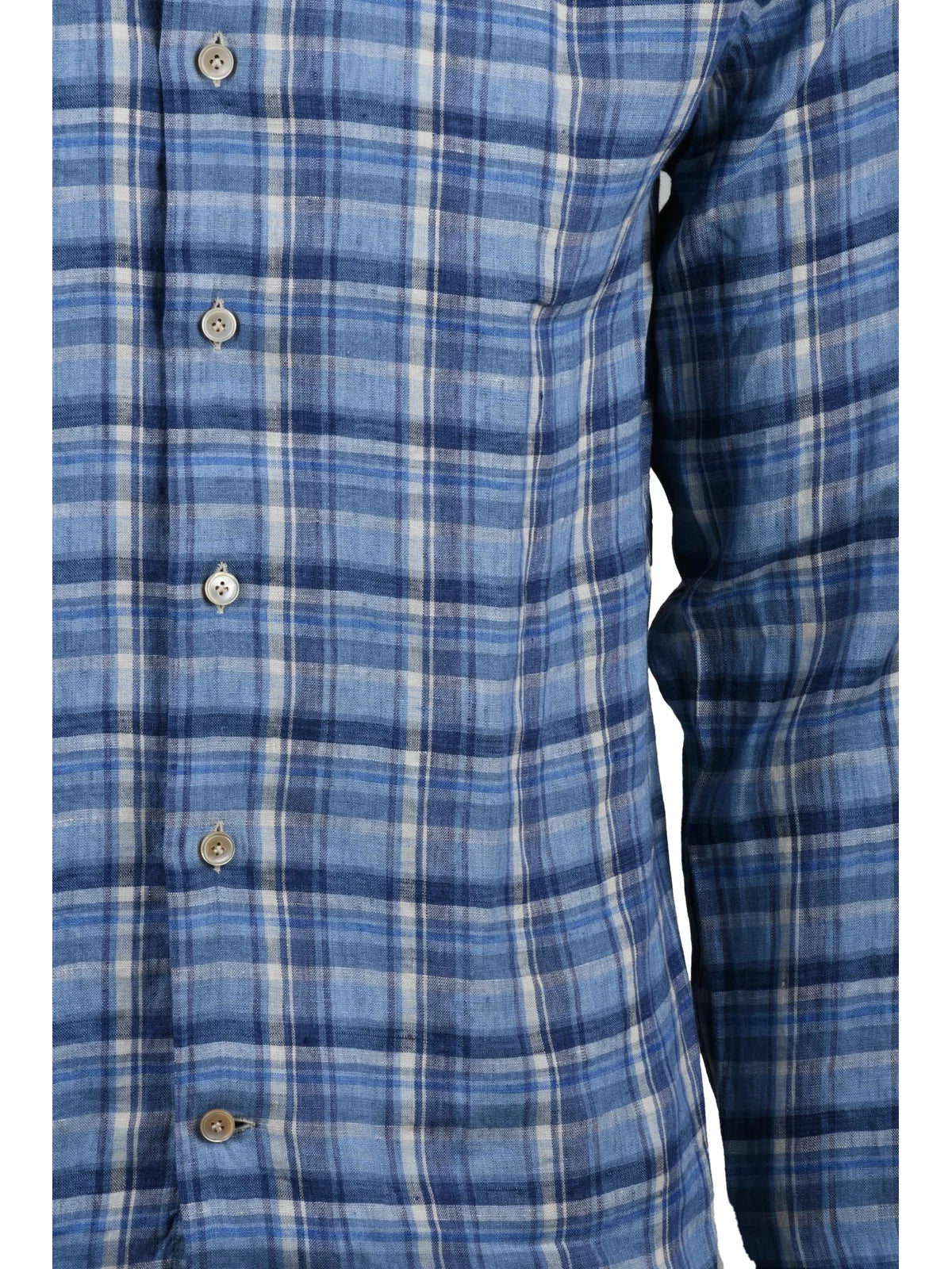 Alessandro Gherardi Camicia in Lino - Blu/Celeste