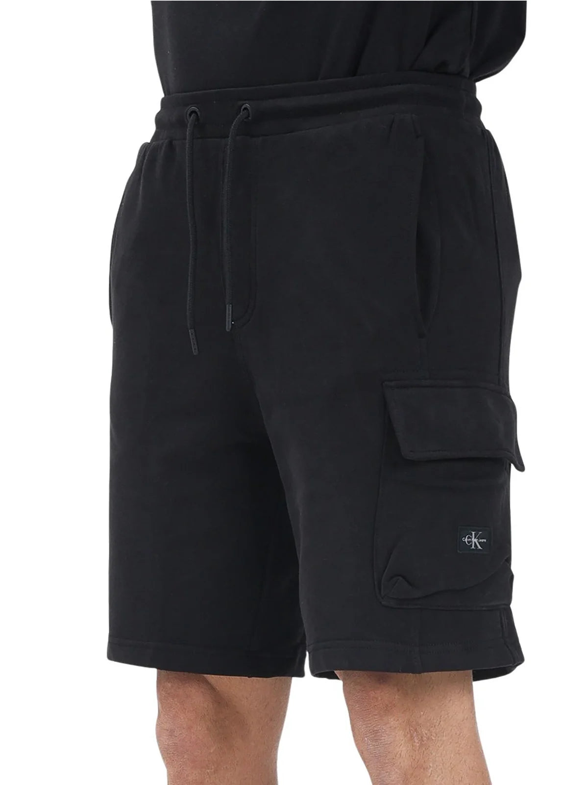 Calvin Klein Jeans Fleece Bermuda Shorts - Black