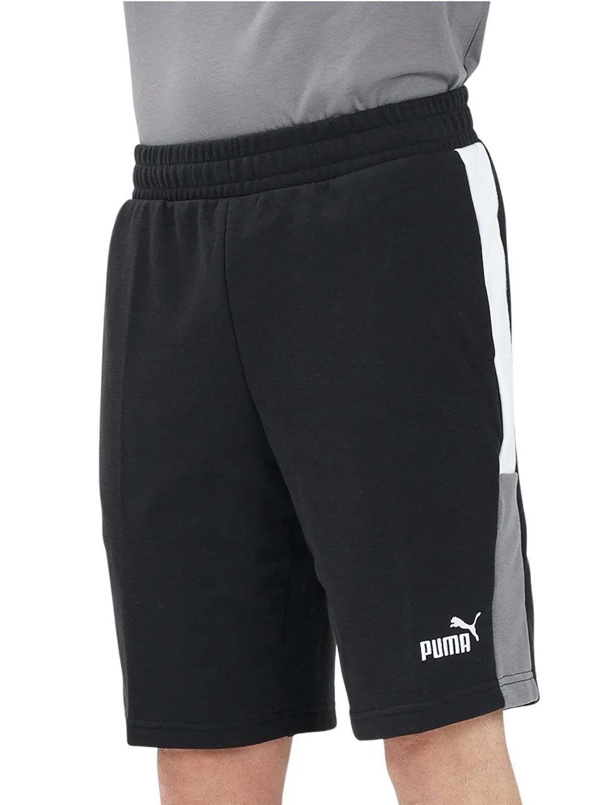 Puma Bermuda Cotone Stretch - Nero/Grigio