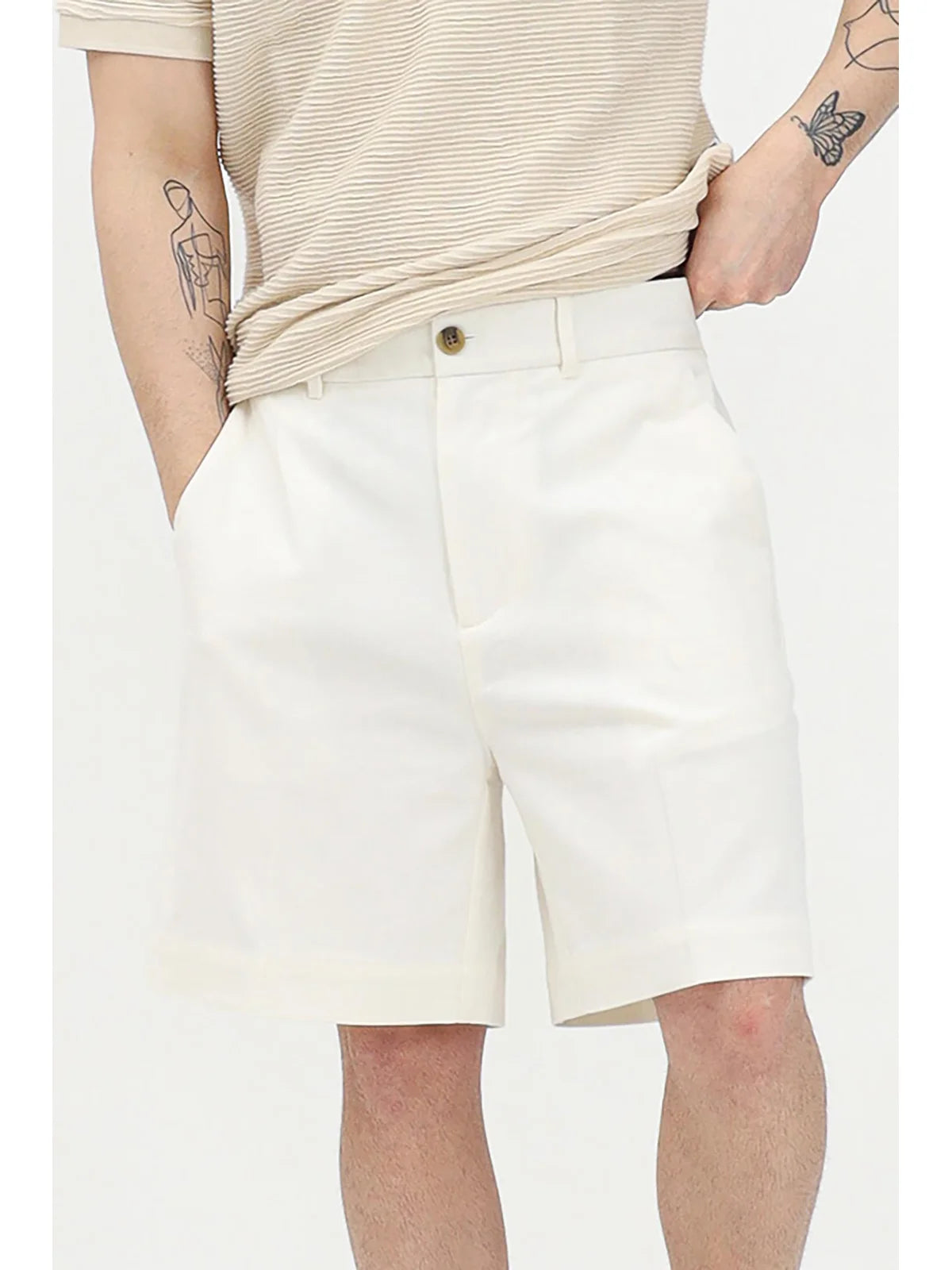 Selected Bermuda Cotone Nylon - Bianco