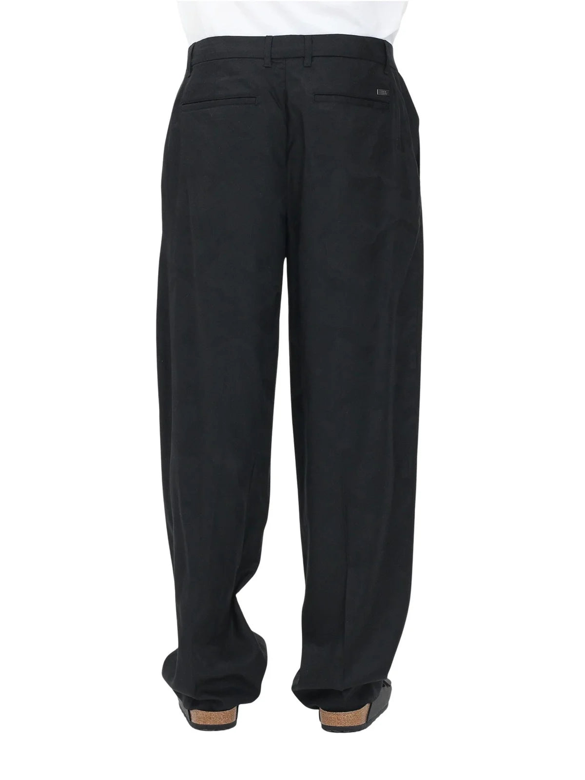 Armani Exchange Pantaloni Lyocell Camouflage - Nero
