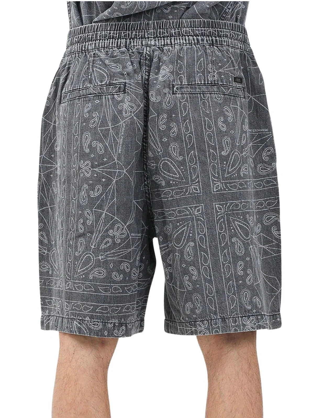 Armani Exchange Bermuda Cotone Lino - Grigio