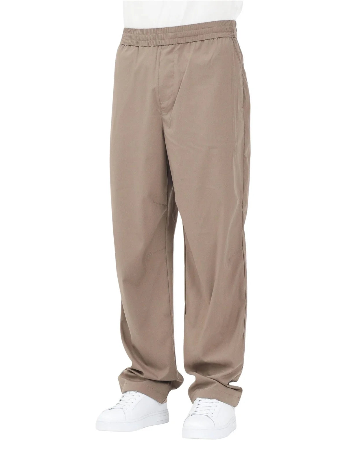 Armani Exchange Pantaloni Poliestere Viscosa Stretch - Grigio