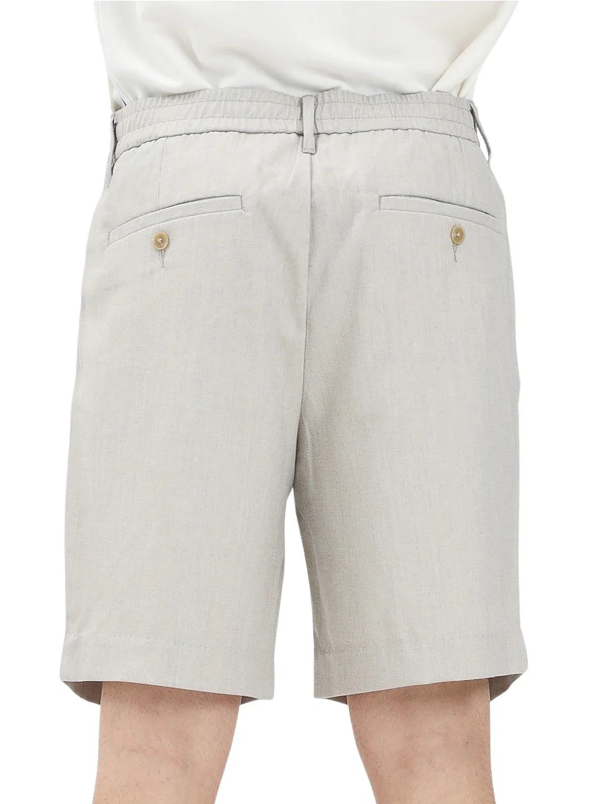 Selected Bermuda Poliestere Viscosa Stretch - Grigio