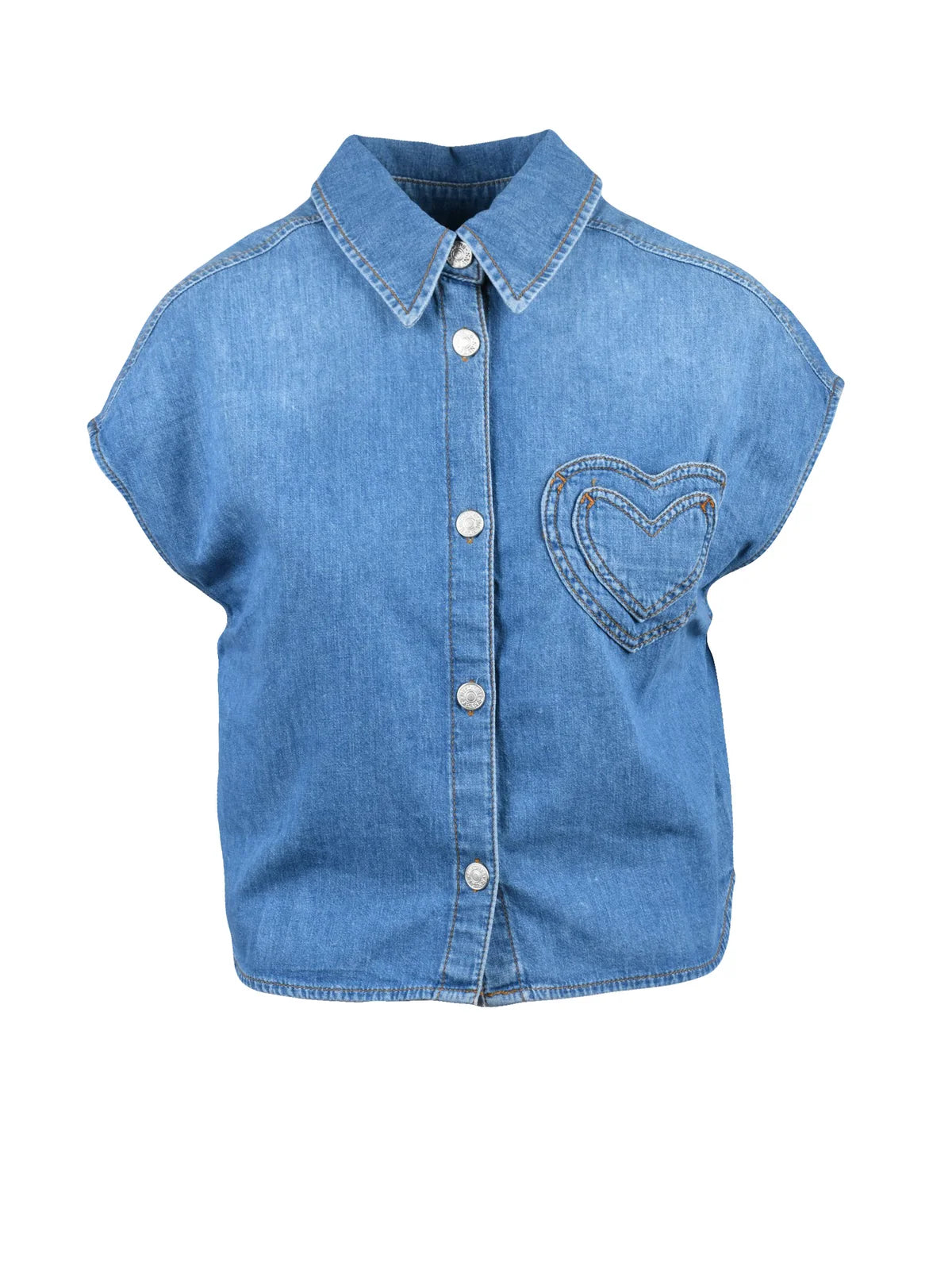 Mo5ch1no Jeans Camicia Cotone - Blu