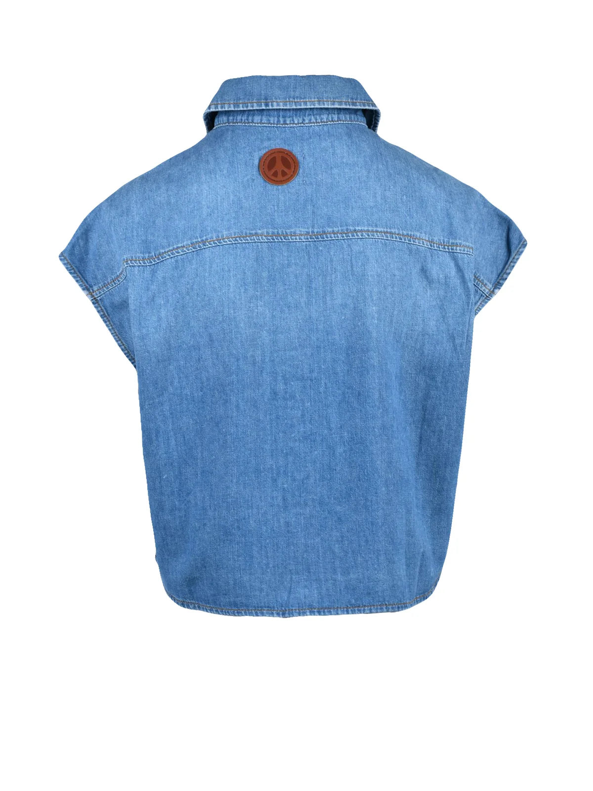 Mo5ch1no Jeans Camicia Cotone - Blu