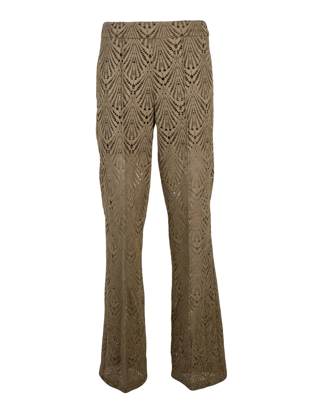 Mason's Pantaloni Gamba Larga Cotone Stretch - Turchese