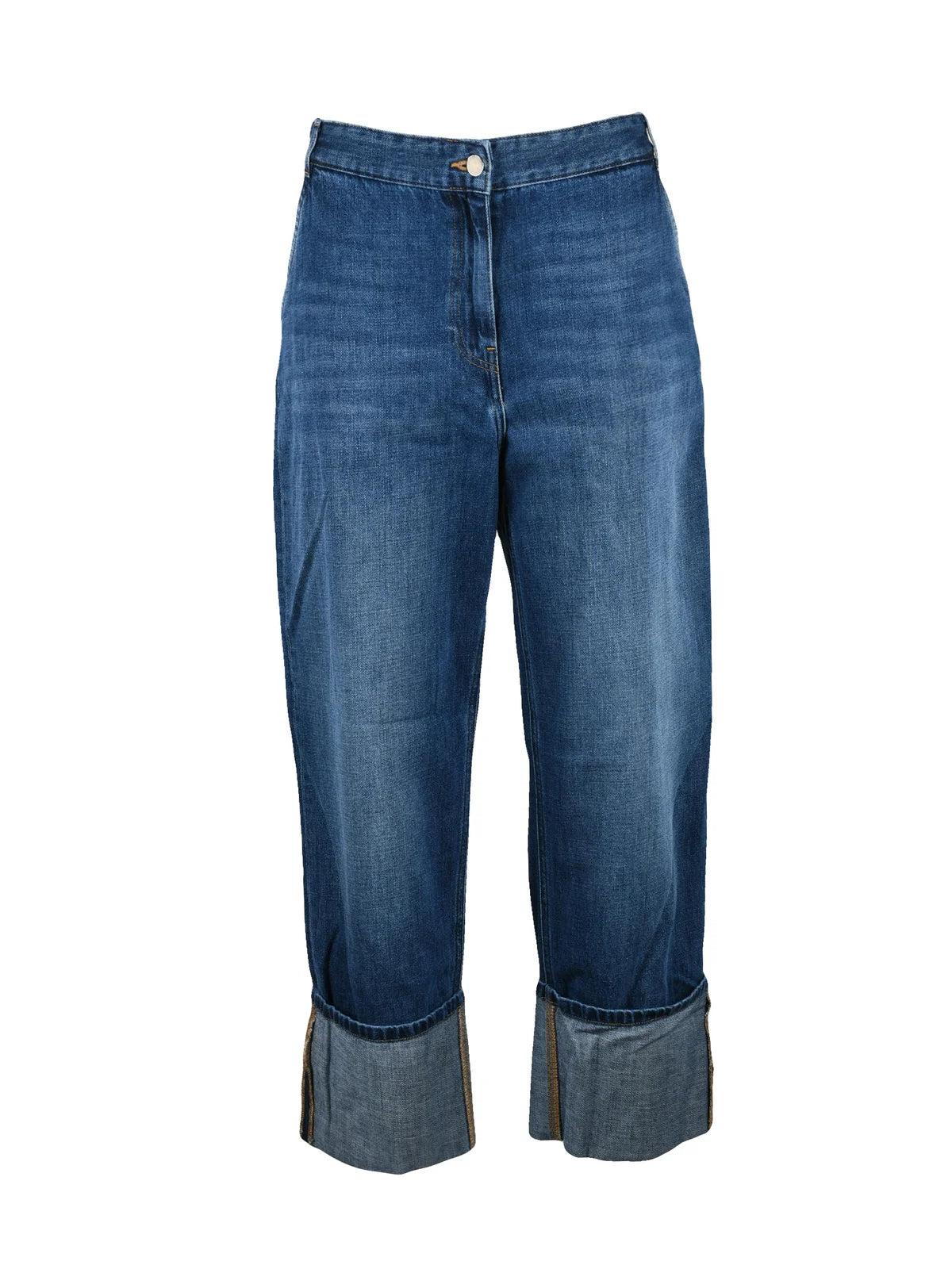 Icona Jeans Baggy Gamba Over - Blu
