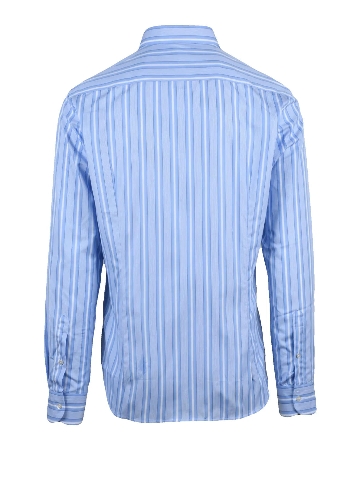 Deuxieme Camicia Cotone - Azzurro/Rosso