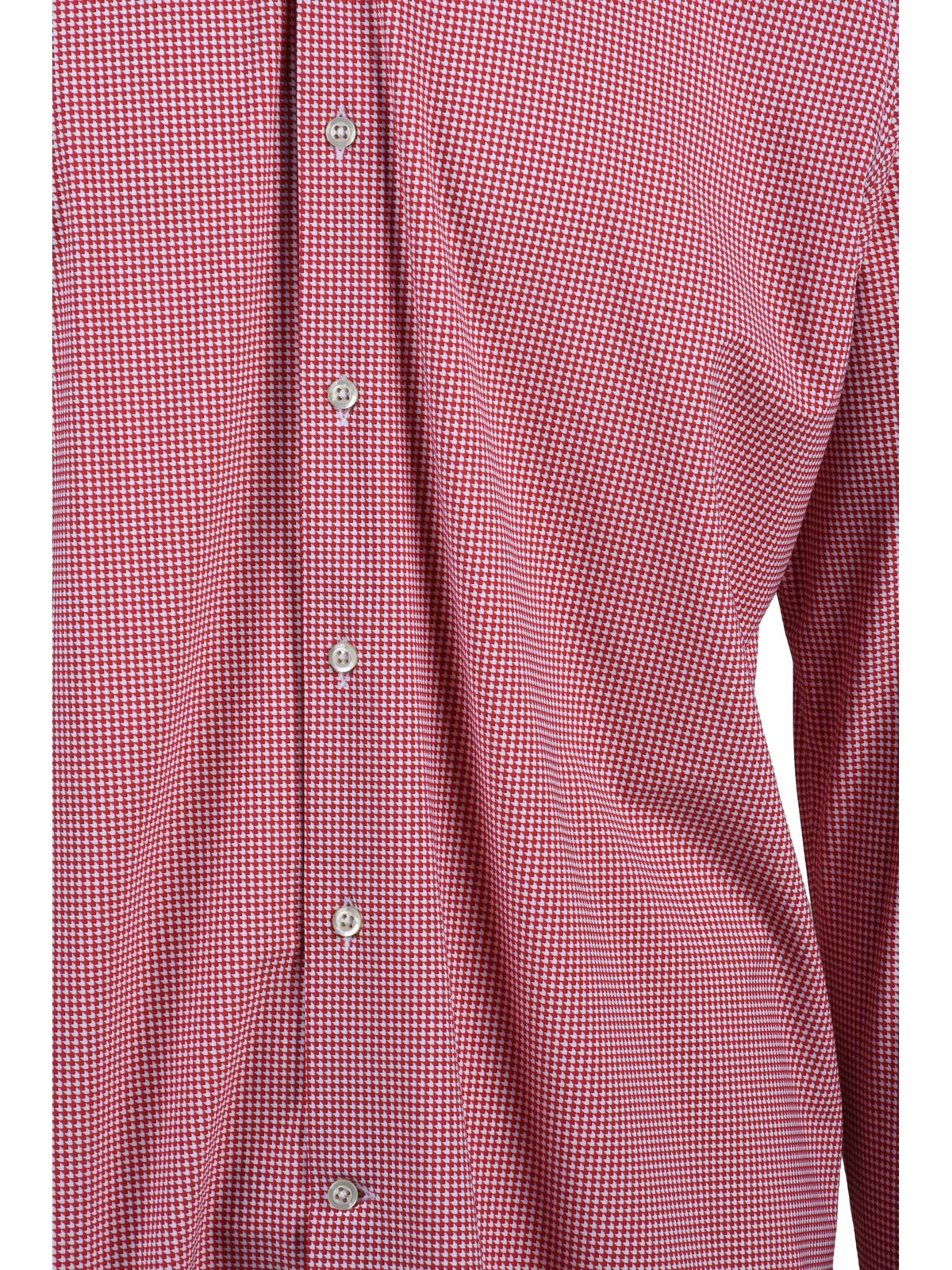 Ghirardelli Next Camicia Stretch - Bianco/Rosso