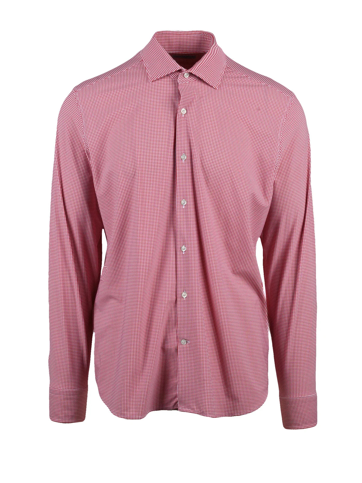 Ghirardelli Next Camicia Stretch - Bianco/Rosso
