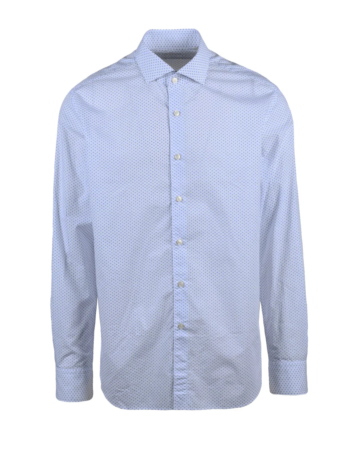 Xacus Camicia Cotone - Bianco/Azzurro