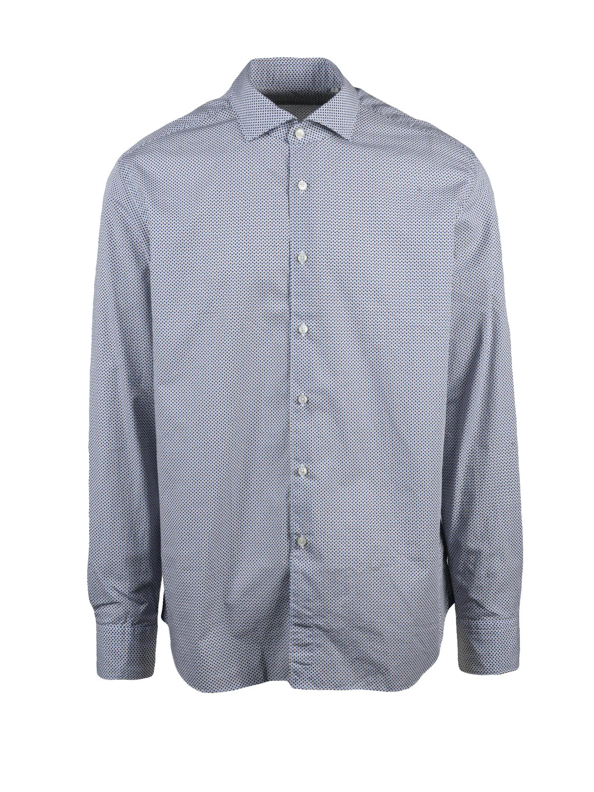 Xacus Camicia Cotone - Marrone/Blu