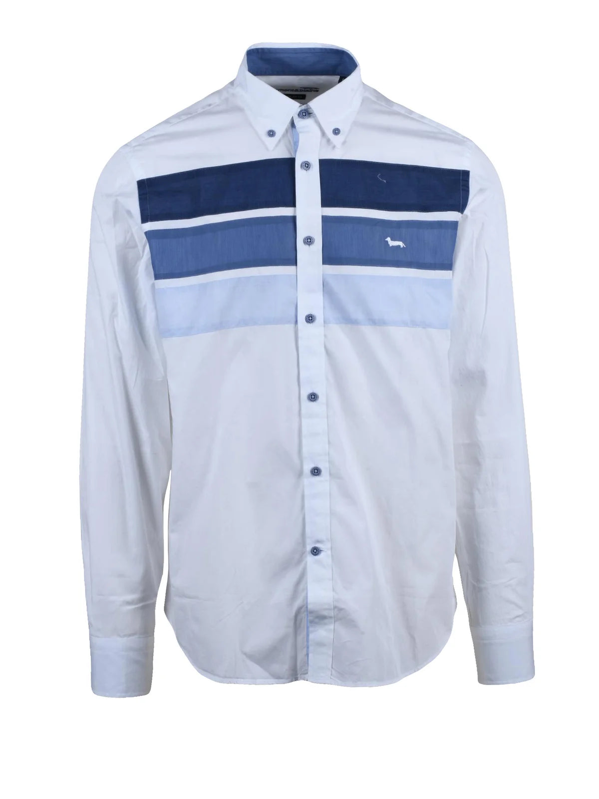 Harmont&blaine Camicia Righe - Bianco/Celeste