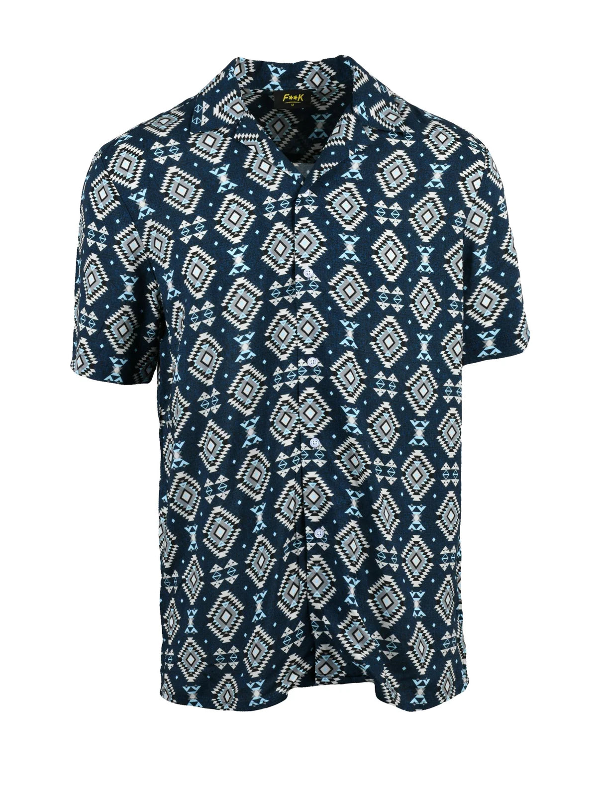 F**k Camicia Viscosa - Blu