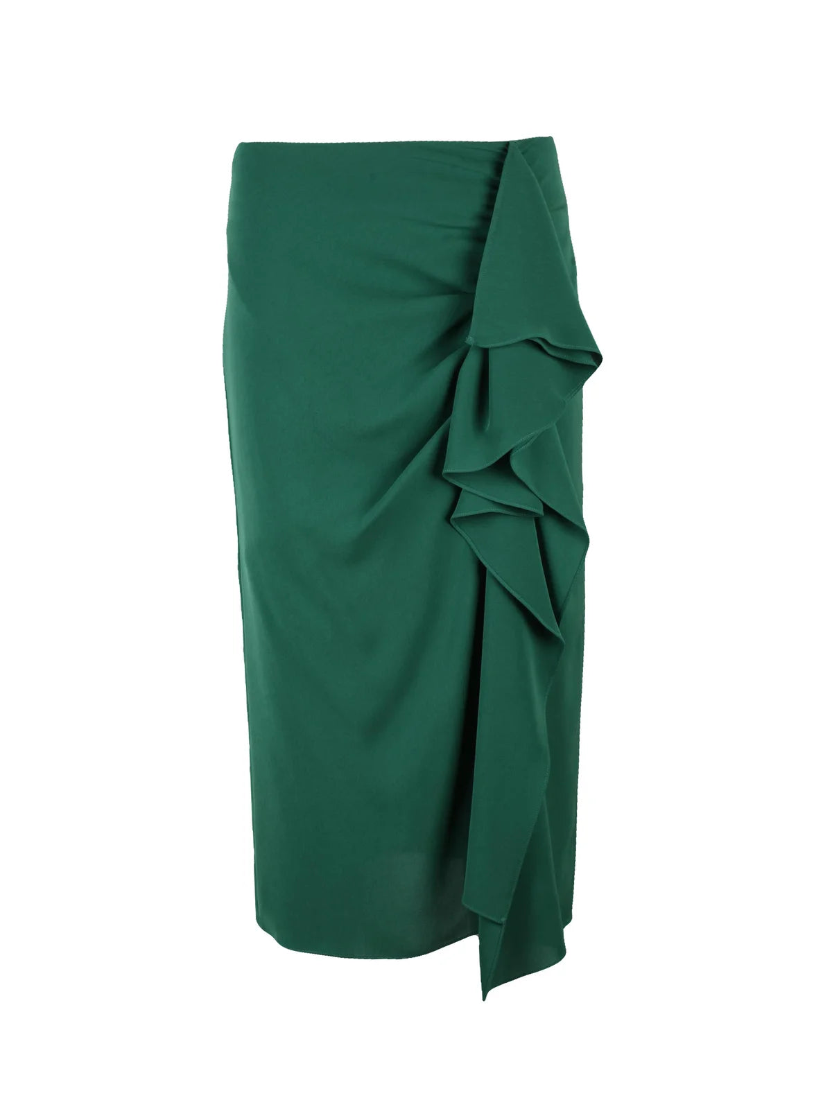 Max Mara Studio Gonna Cluny Arricciata - Verde Bottiglia